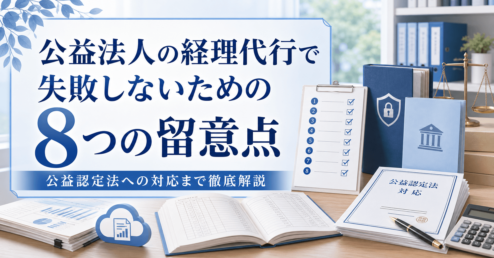 公益法人の経理代行で失敗しないための8つの留意点|公益認定法への対応まで徹底解説